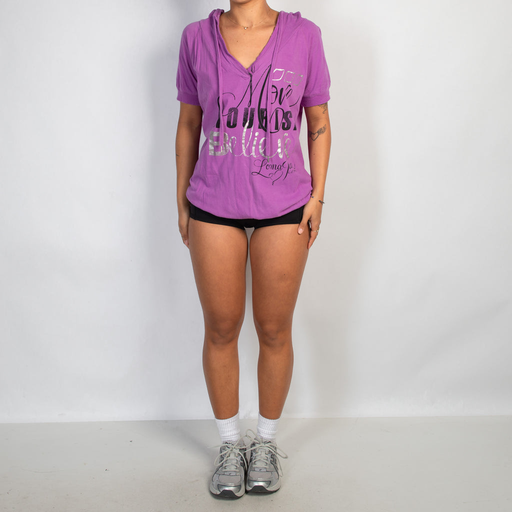 MAUVE HOODIE TOP