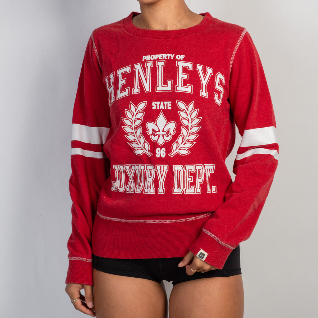 RED FLEECE SWEATER