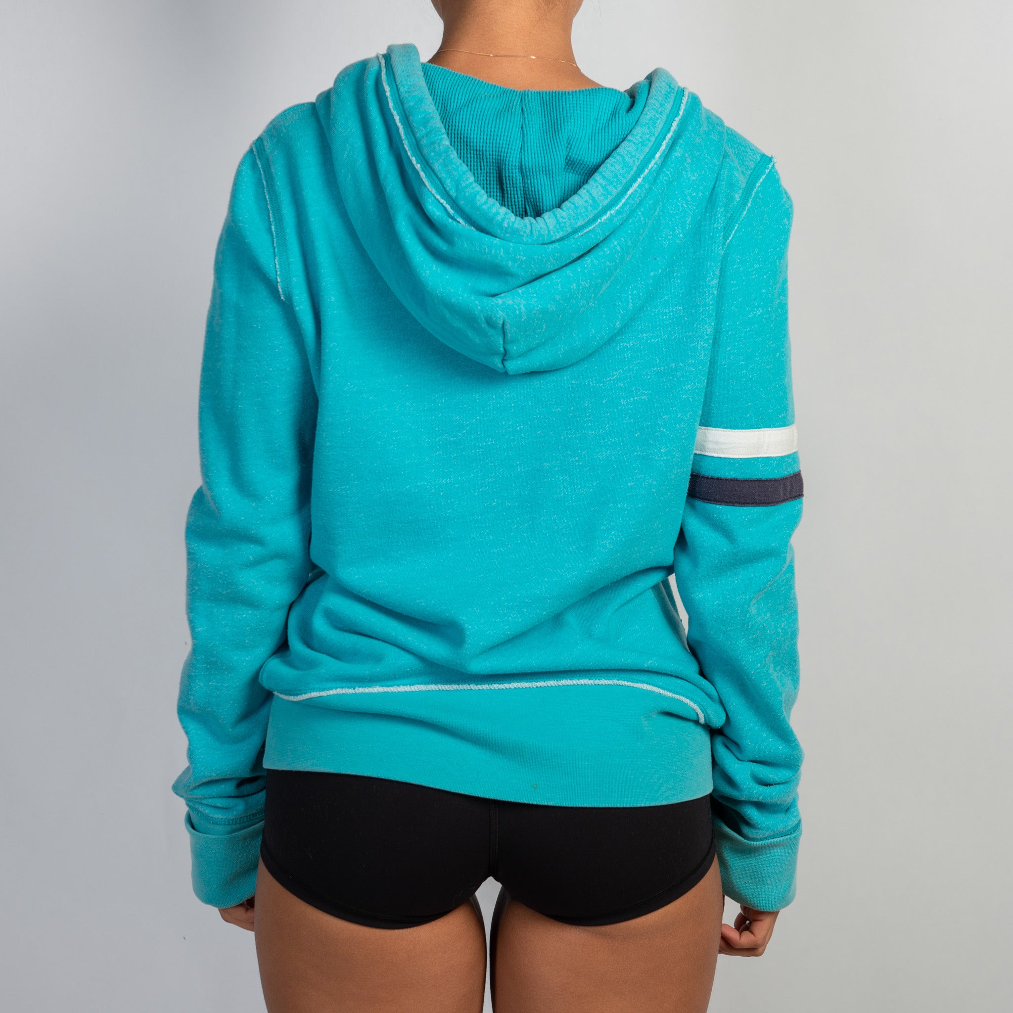 TEAL ZIP HOODIE JACKET