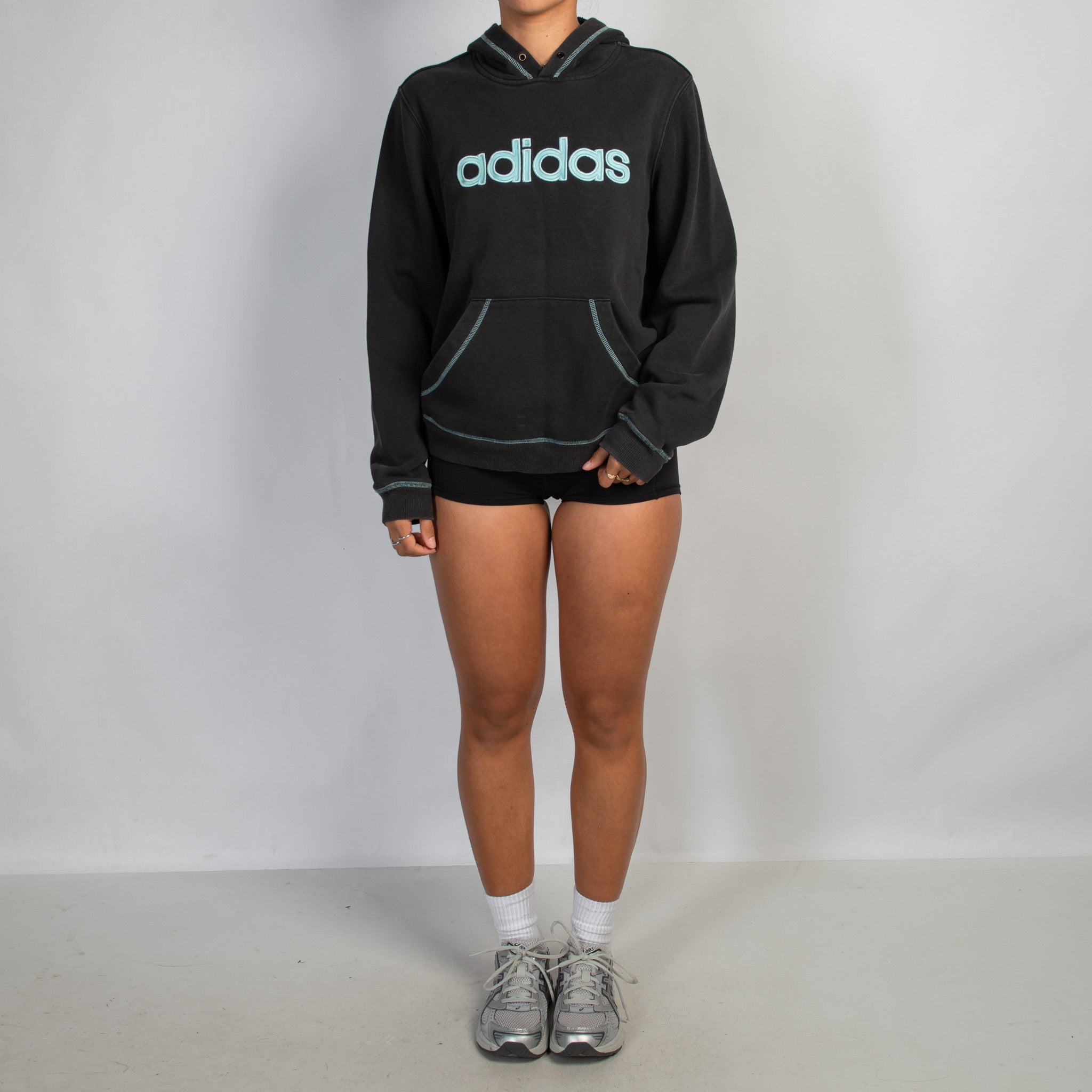CHARCOAL FLEECE HOODIE