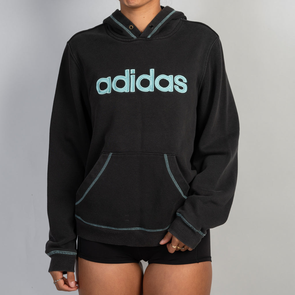 CHARCOAL FLEECE HOODIE