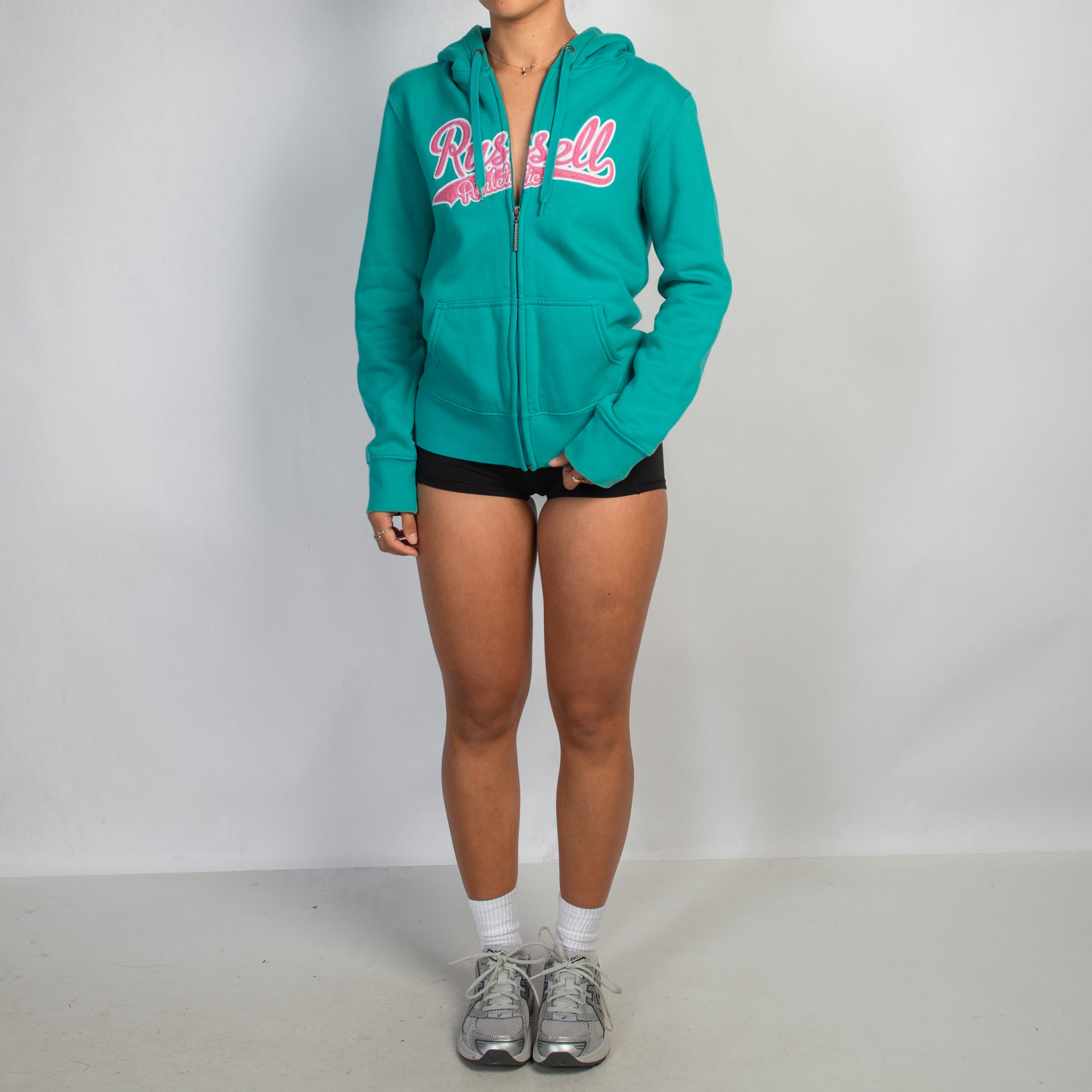 TURQOUISE FLEECE ZIP JACKET