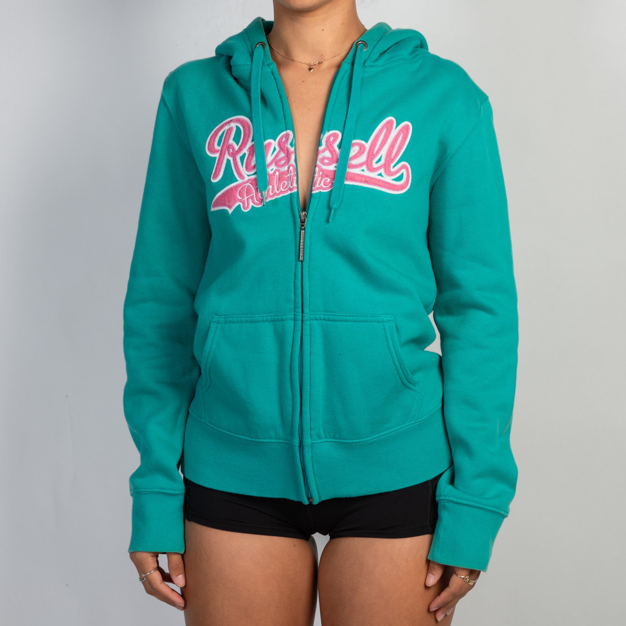 TURQOUISE FLEECE ZIP JACKET