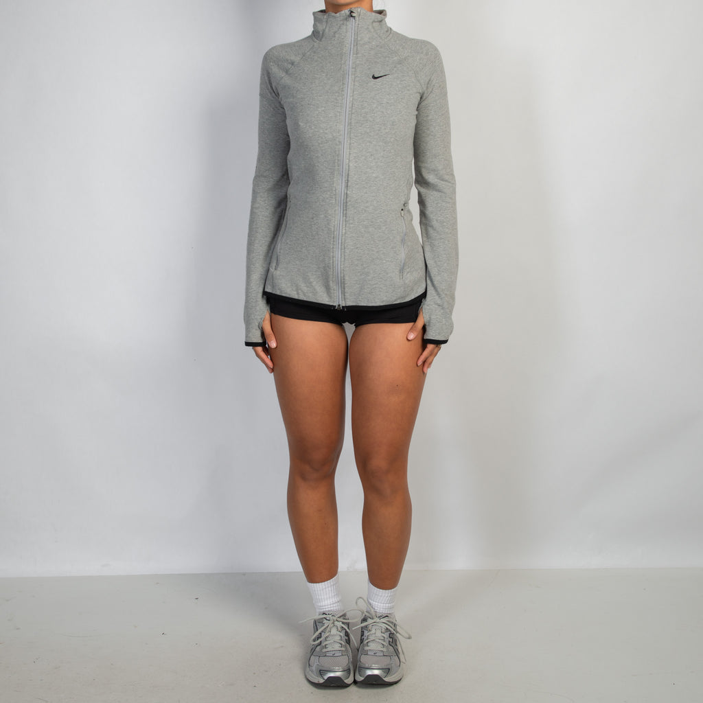 GREY STRETCH ZIP JACKET
