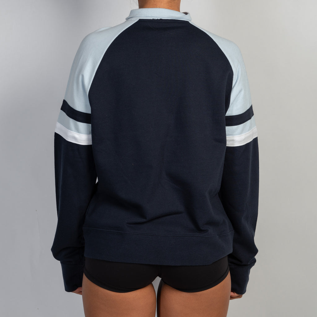 NAVY COTTON ZIP JACKET