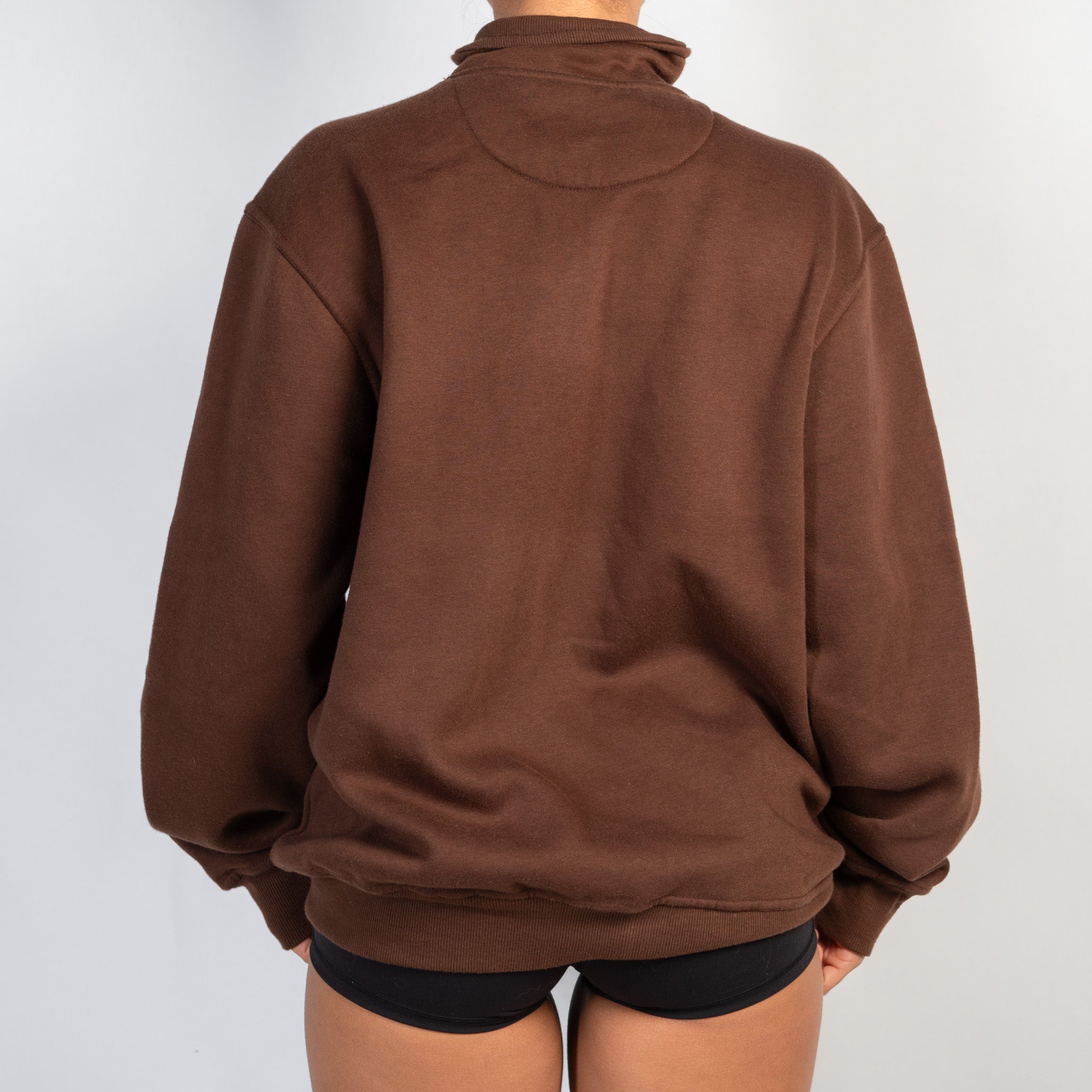 BROWN FLEECE ZIP JACKET