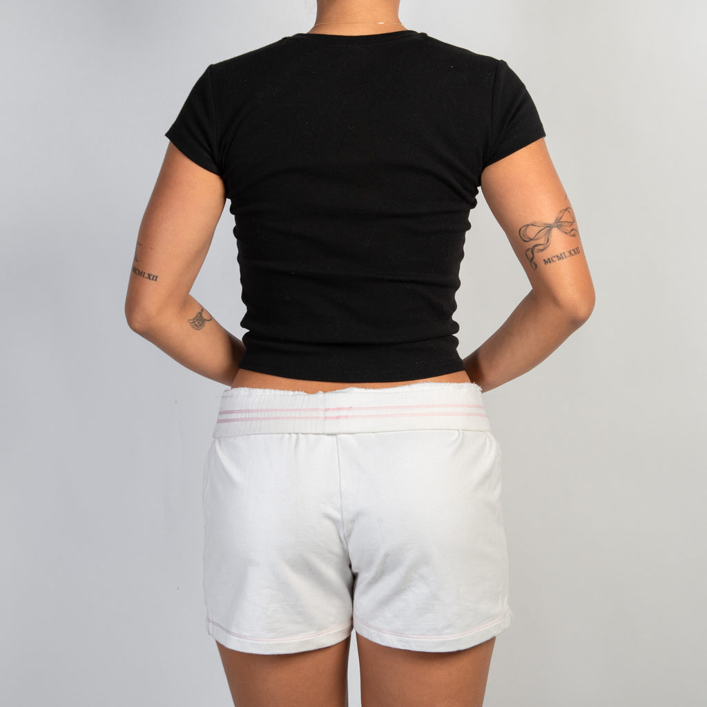 WHITE LOUNGE SHORTS