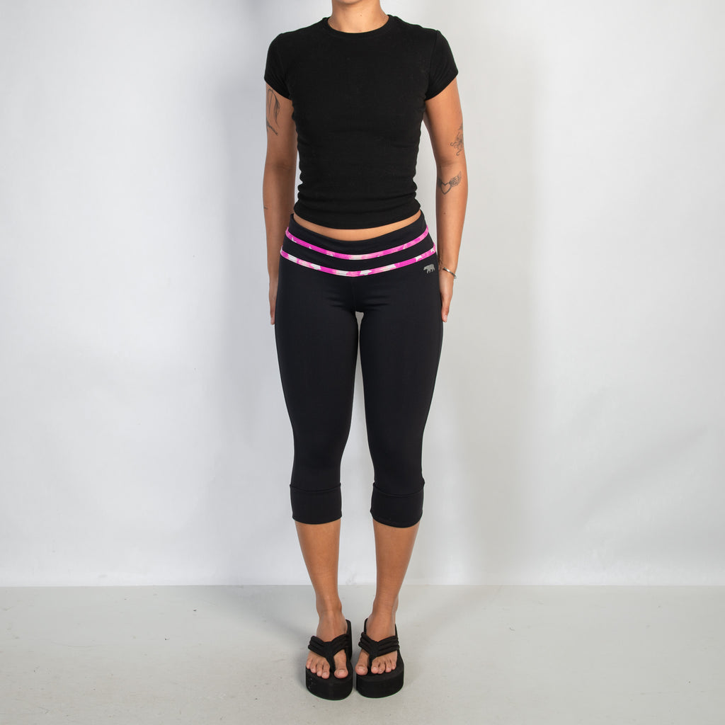 PINK ACCENT CROP TIGHTS