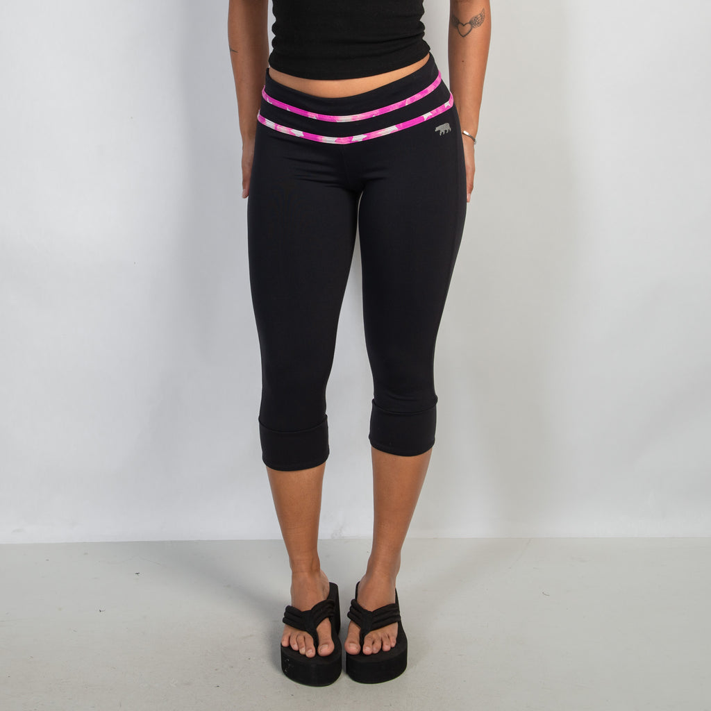 PINK ACCENT CROP TIGHTS