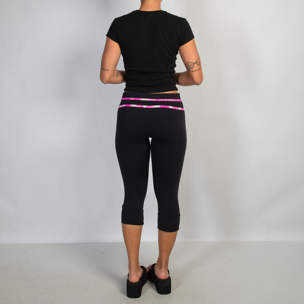 PINK ACCENT CROP TIGHTS