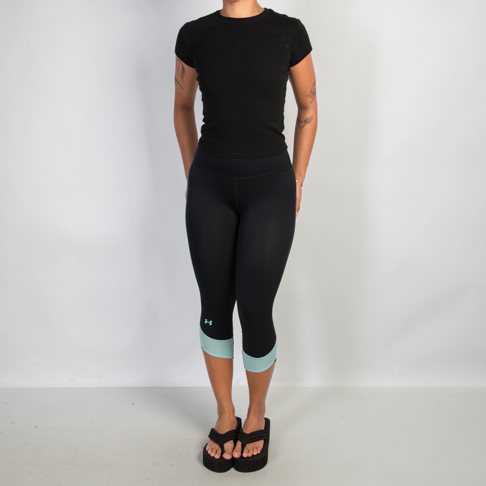 MINT ACCENT CROP TIGHTS