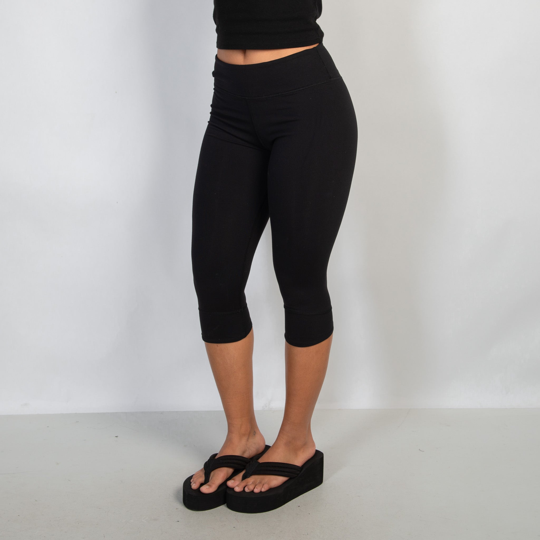 PINK ACCENT CROP TIGHTS