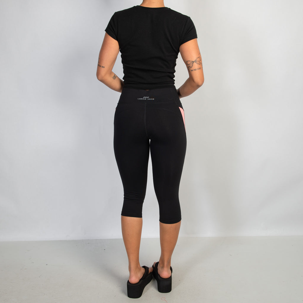 PEACH ACCENT CROP TIGHTS