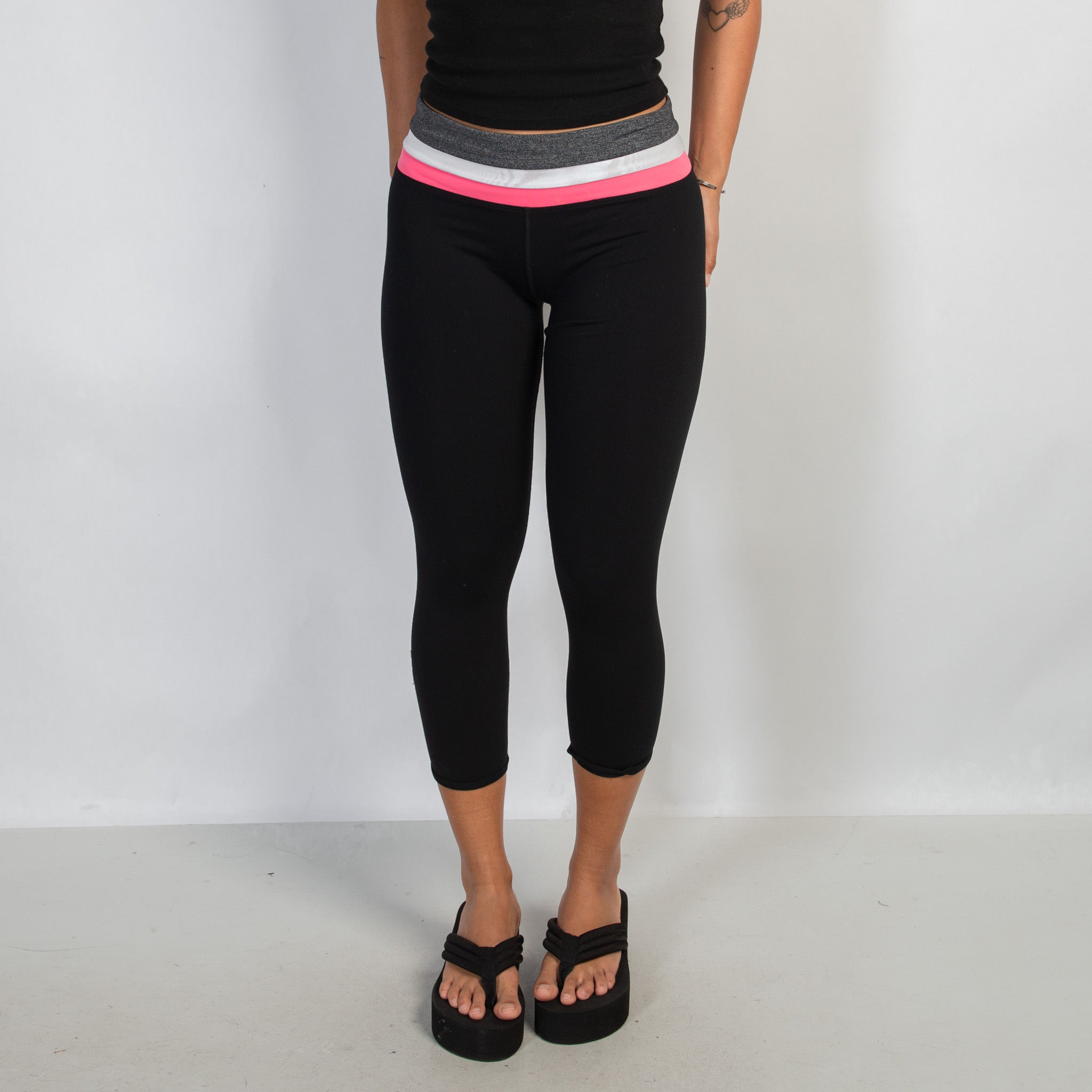 PINK WAIST 3/4 TIGHTS