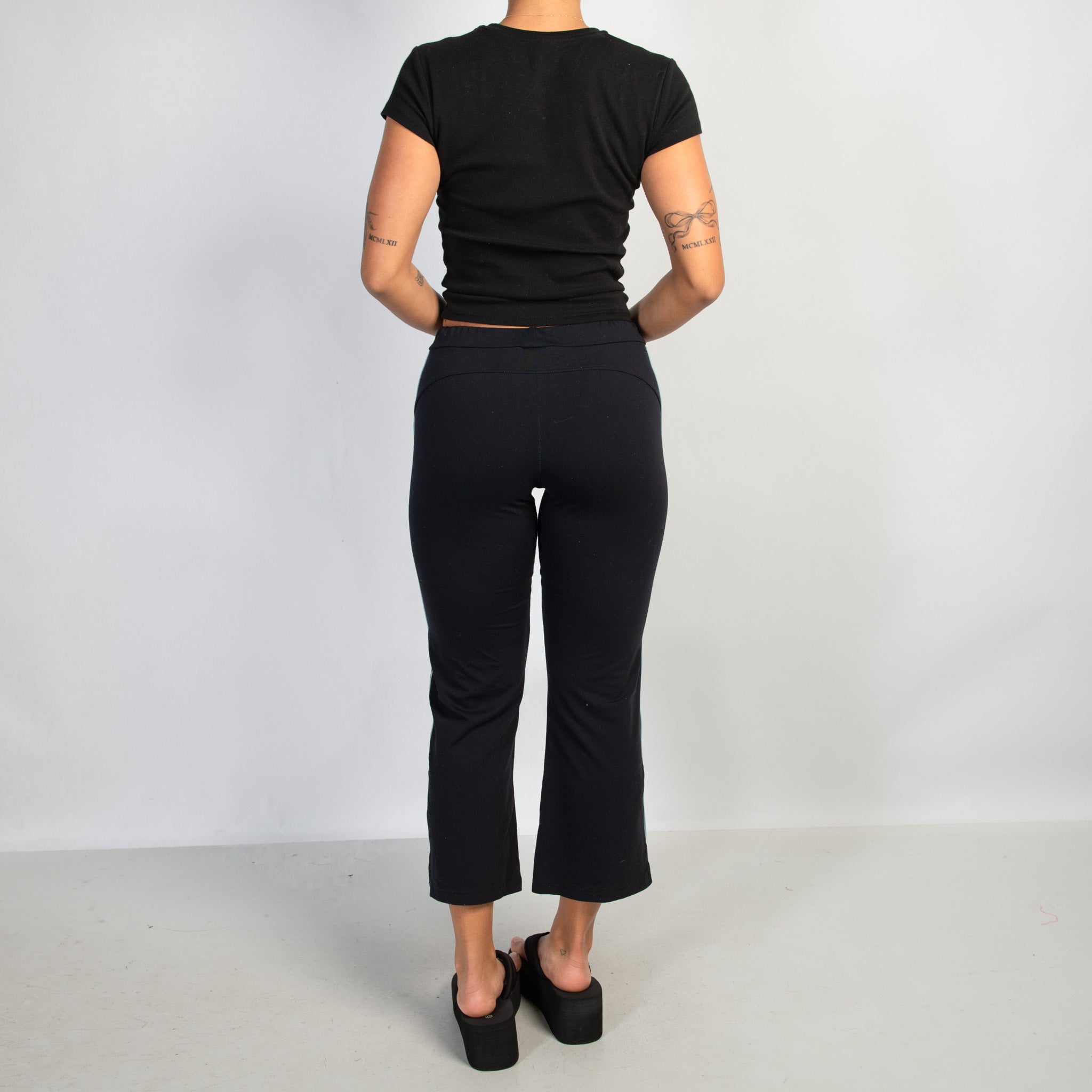 CROP DRAWSTRING TIGHTS