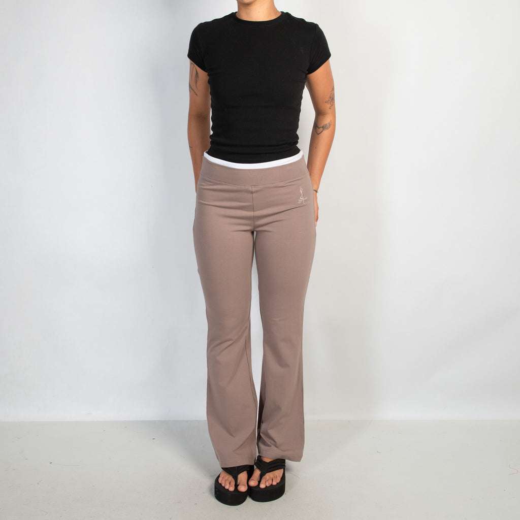 BEIGE FLARE LOUNGE PANTS