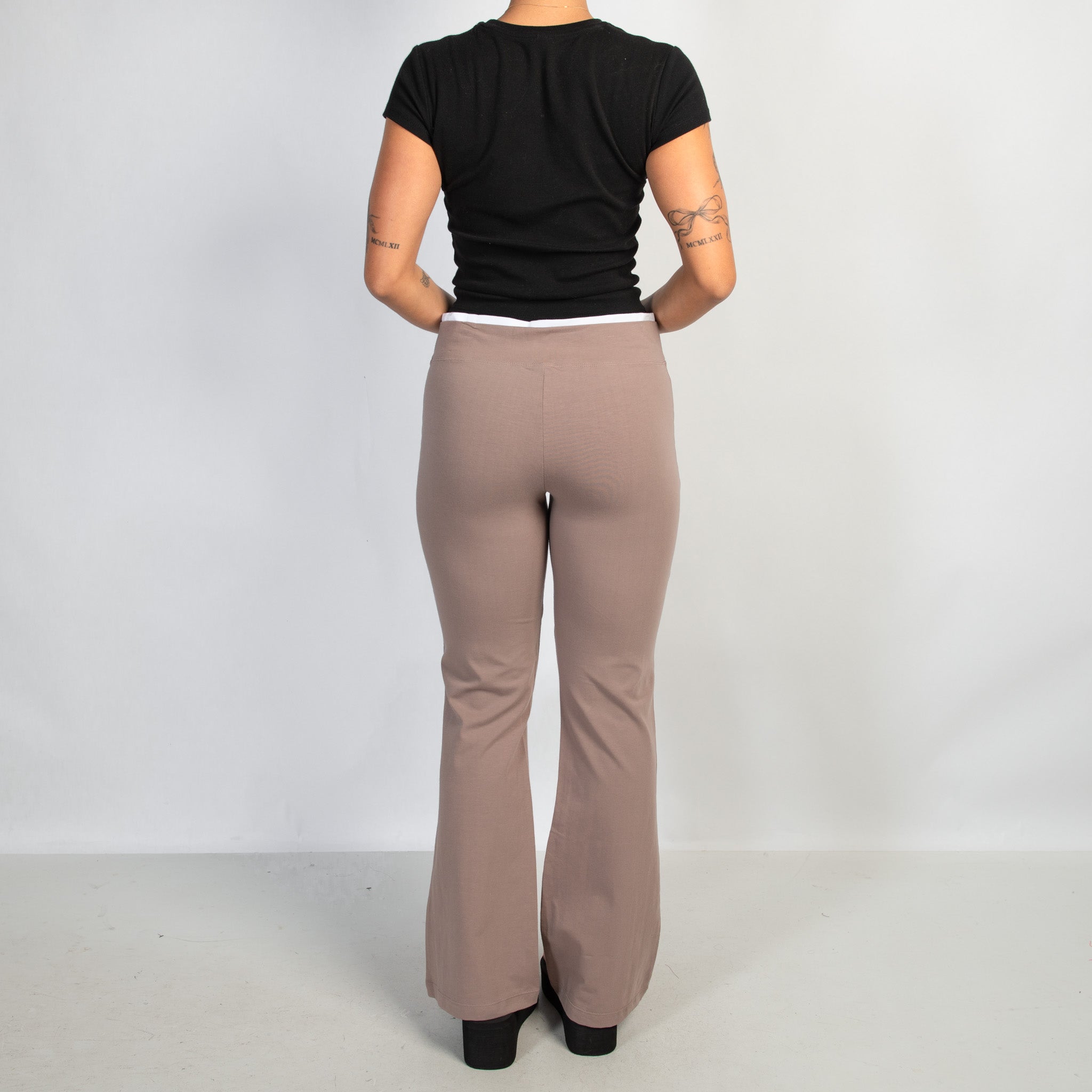 BEIGE FLARE LOUNGE PANTS