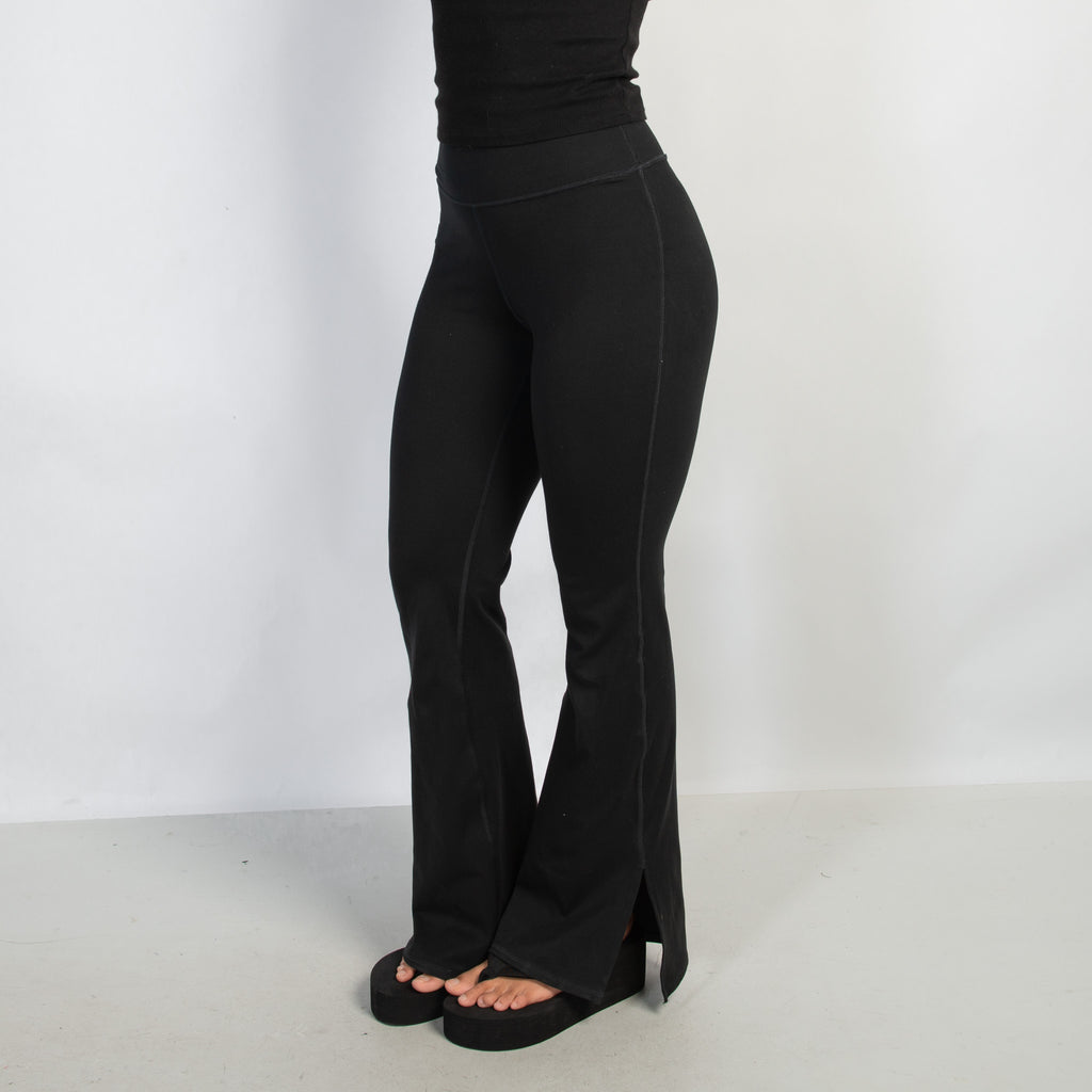 BLACK FLARE TIGHTS