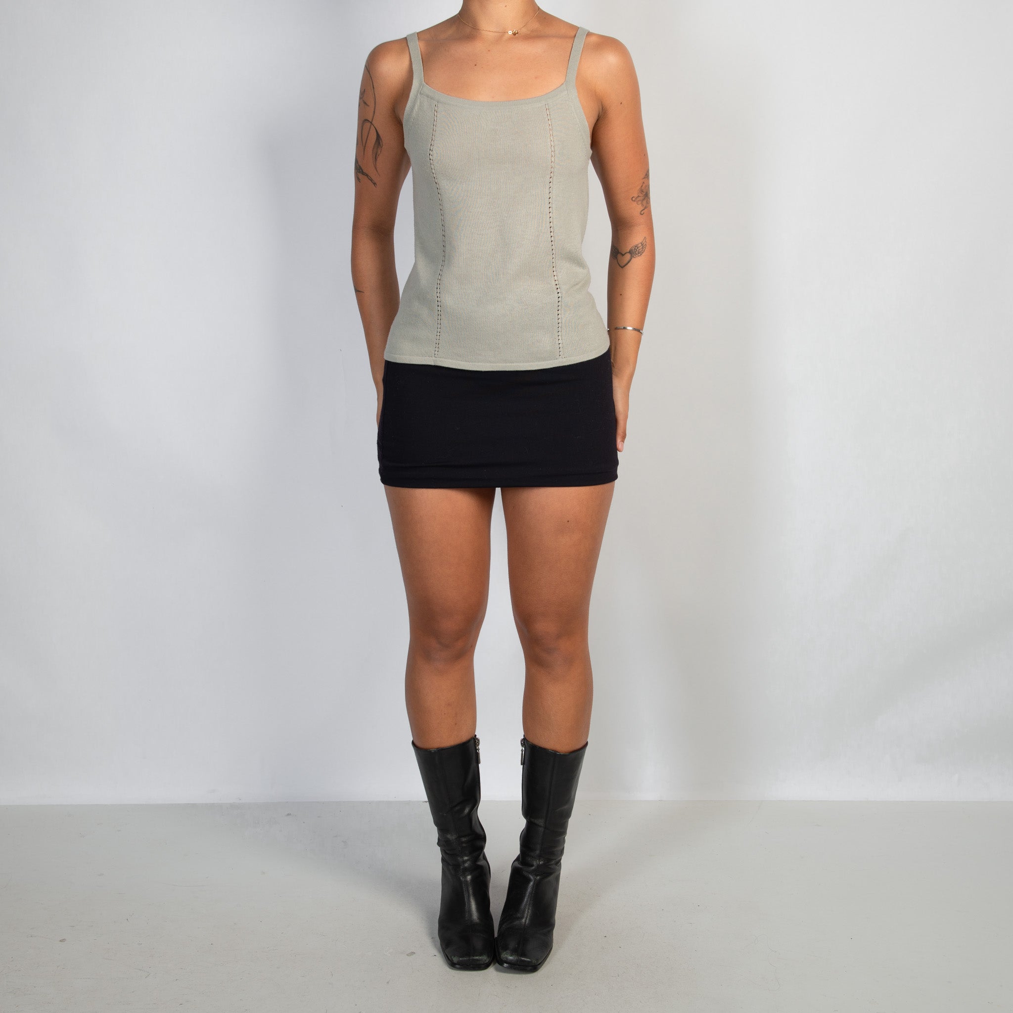 GREY KNIT CAMISOLE