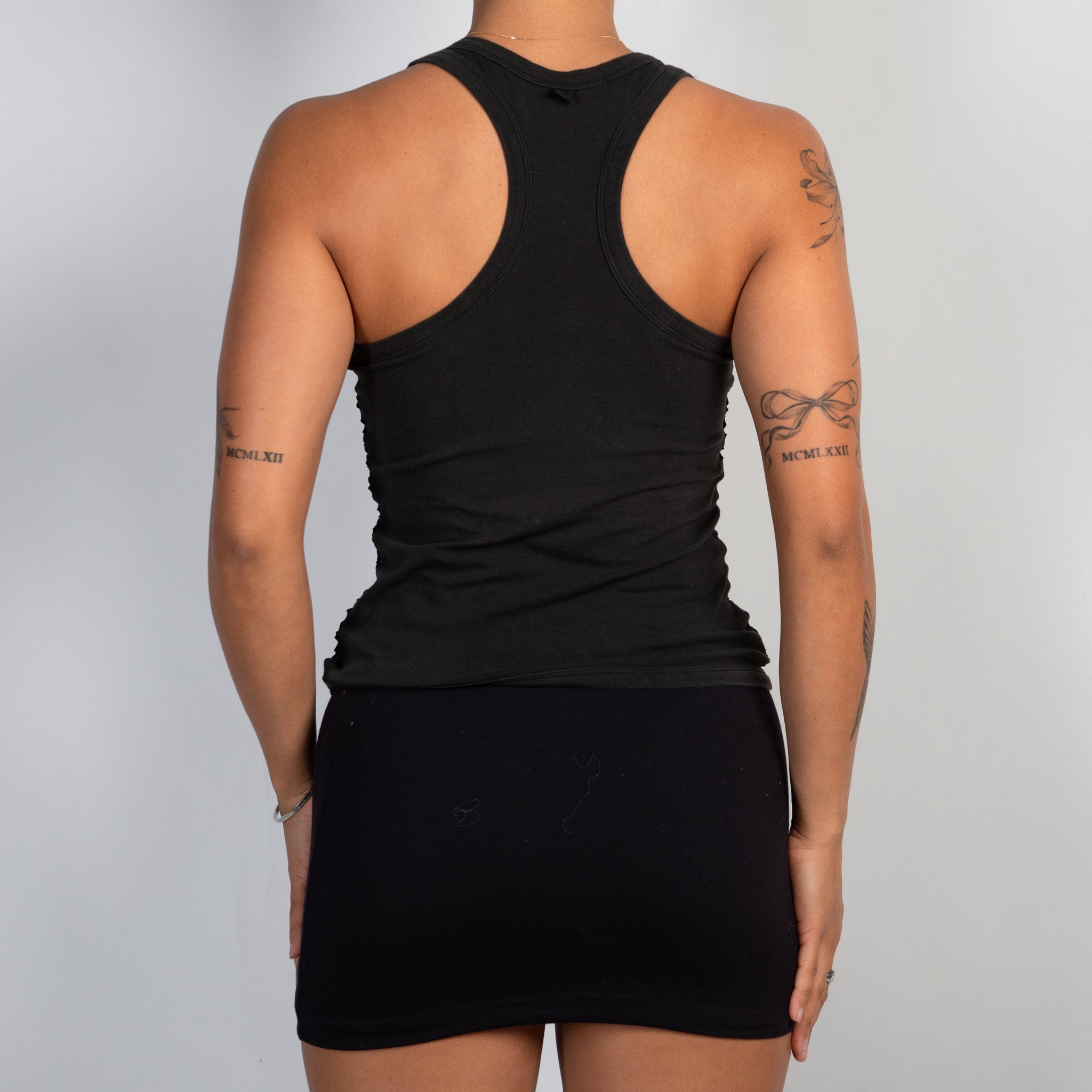BLACK FISH NET TANK TOP