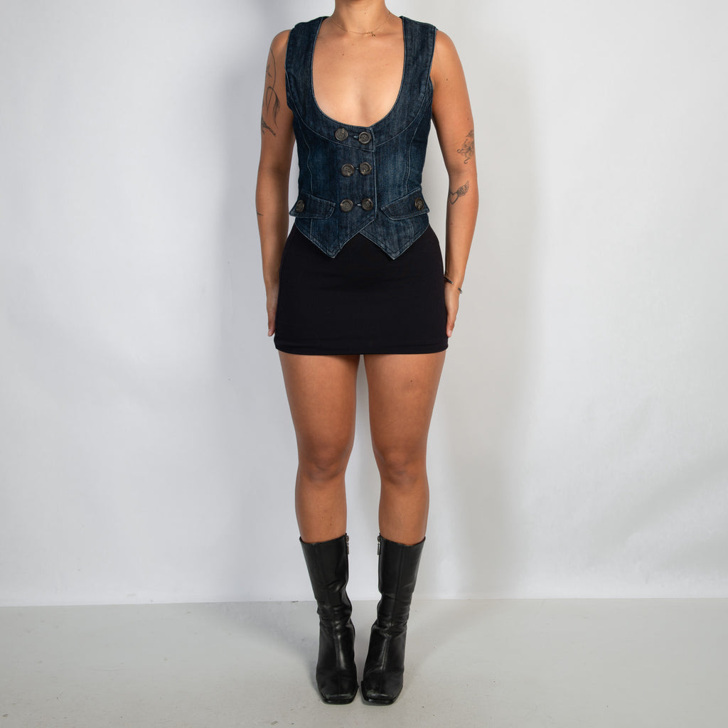 DENIM WAISTCOAT VEST