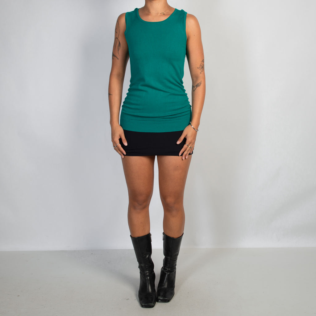 TURQUOISE KNIT TOP