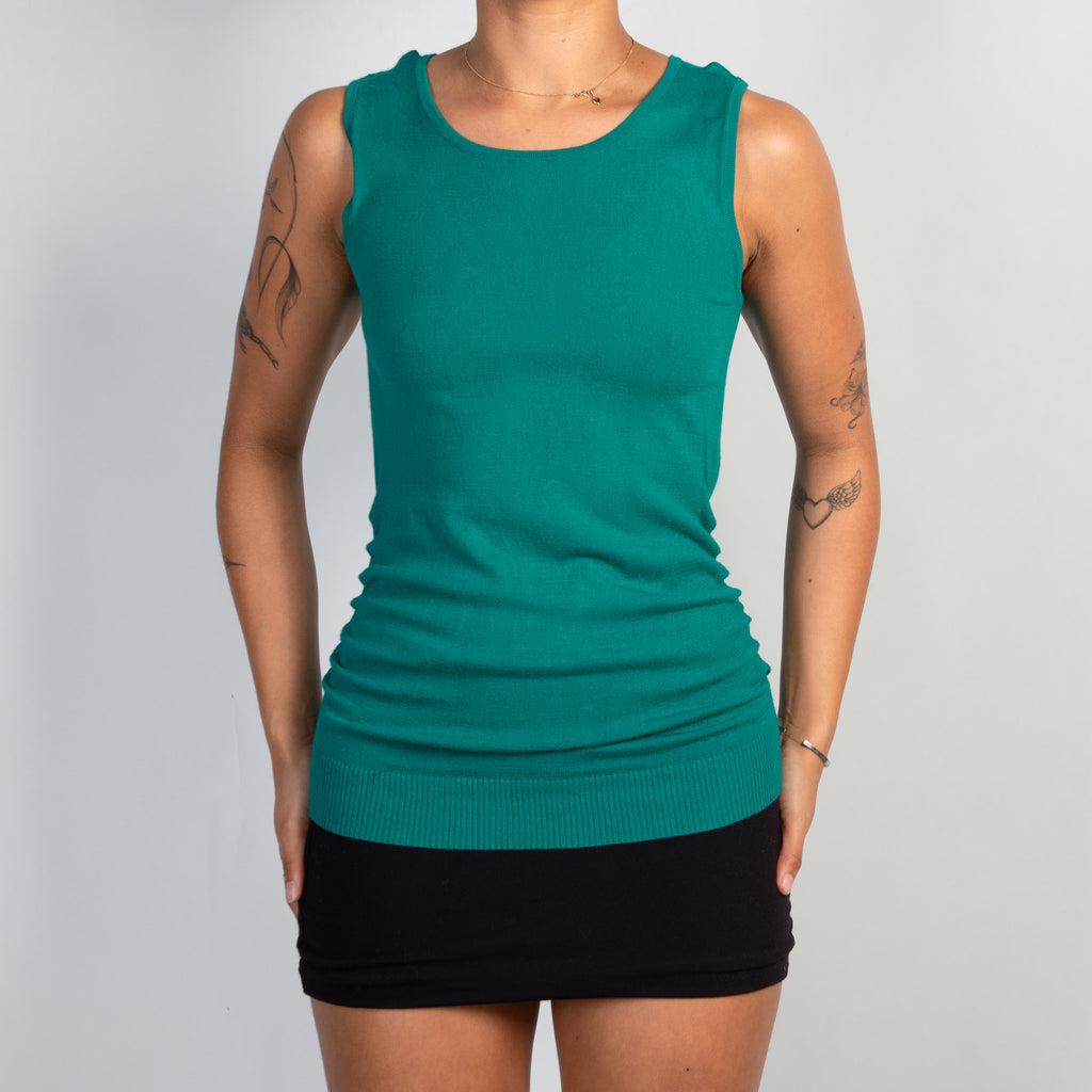 TURQUOISE KNIT TOP