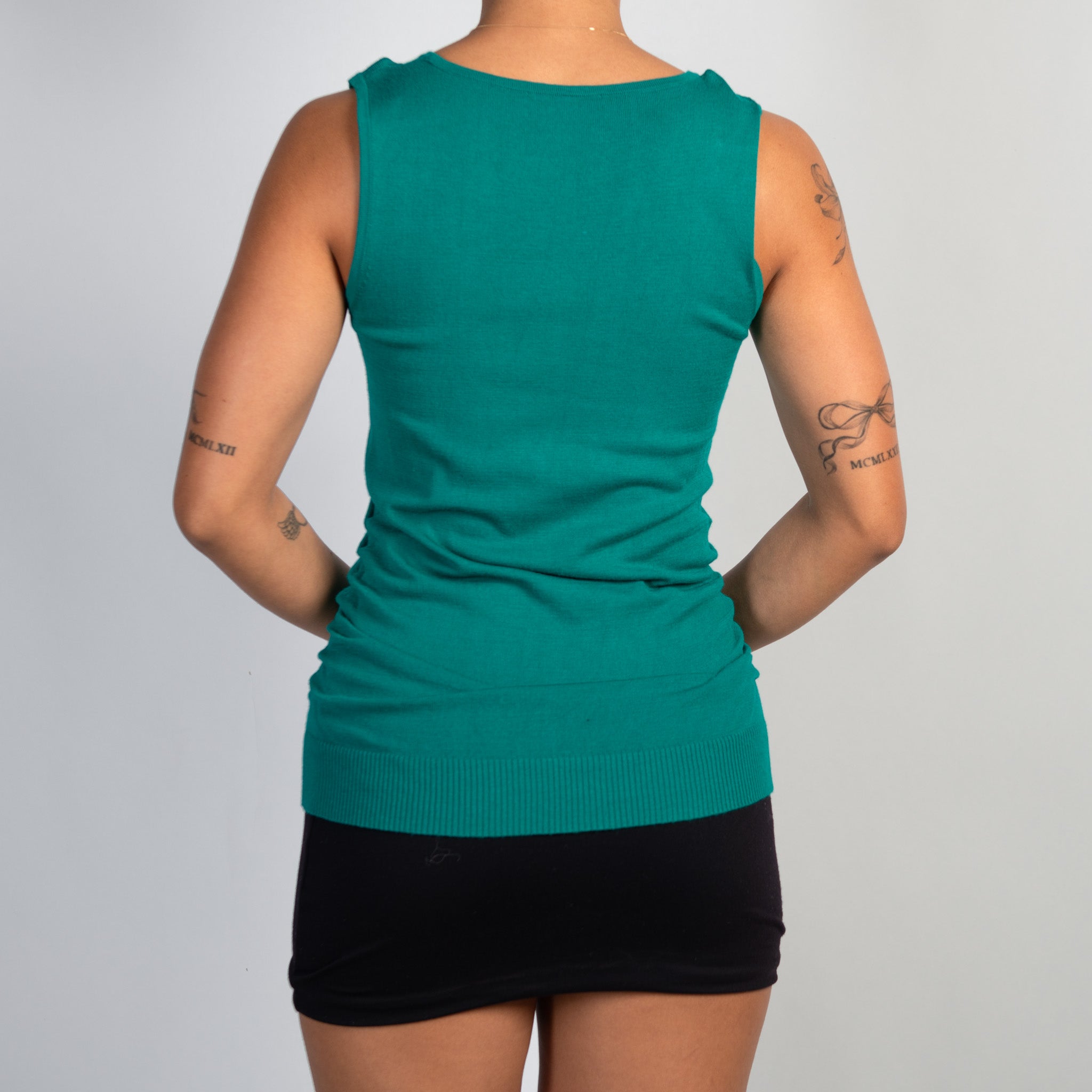 TURQUOISE KNIT TOP