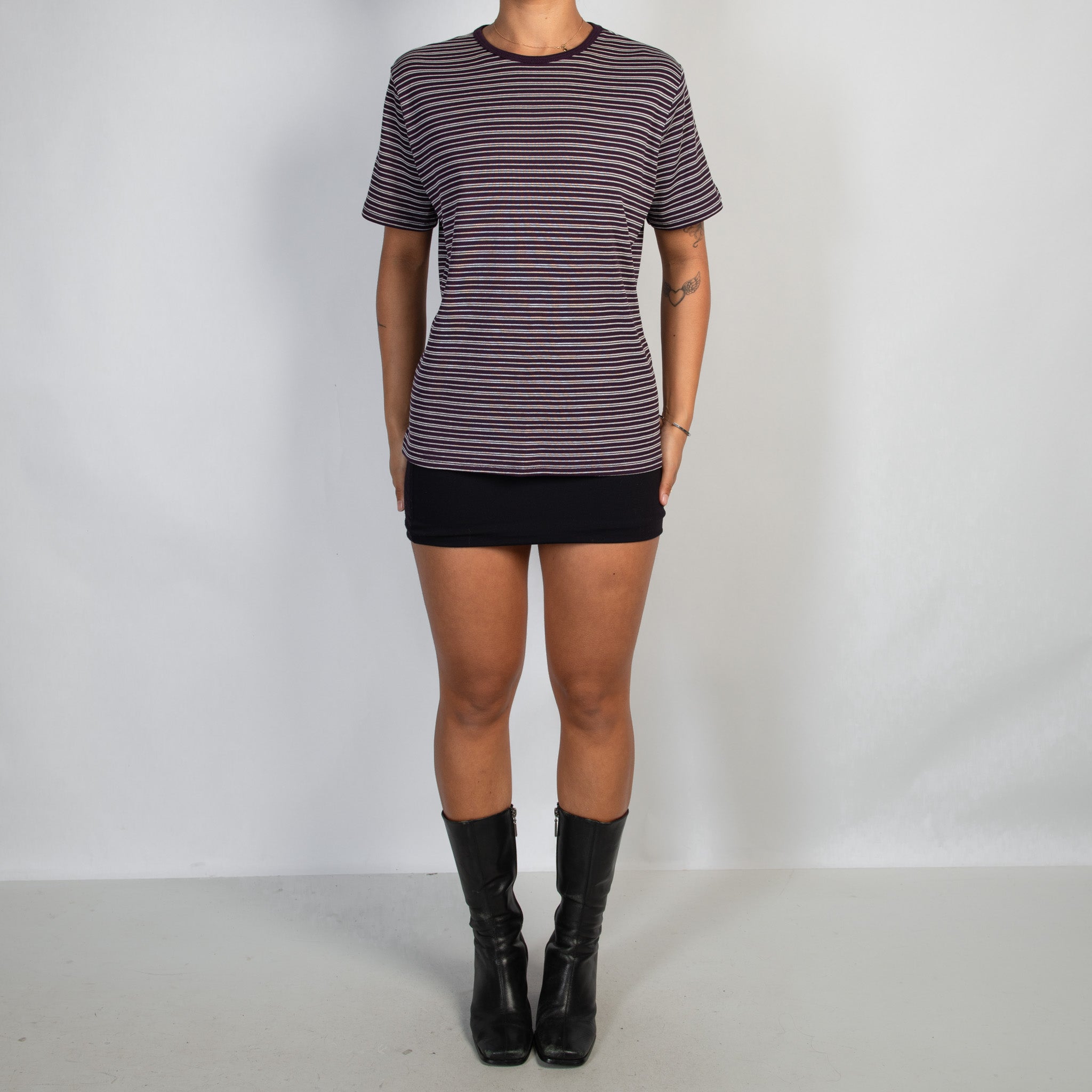 PURPLE STRIPE TSHIRT