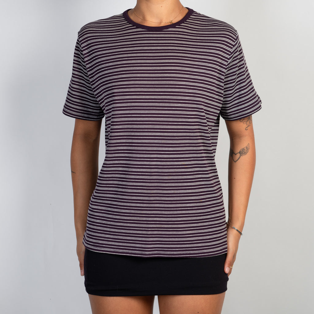 PURPLE STRIPE TSHIRT