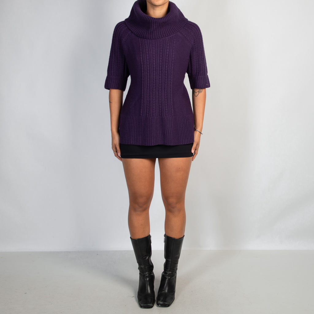 PURPLE KNIT TOP