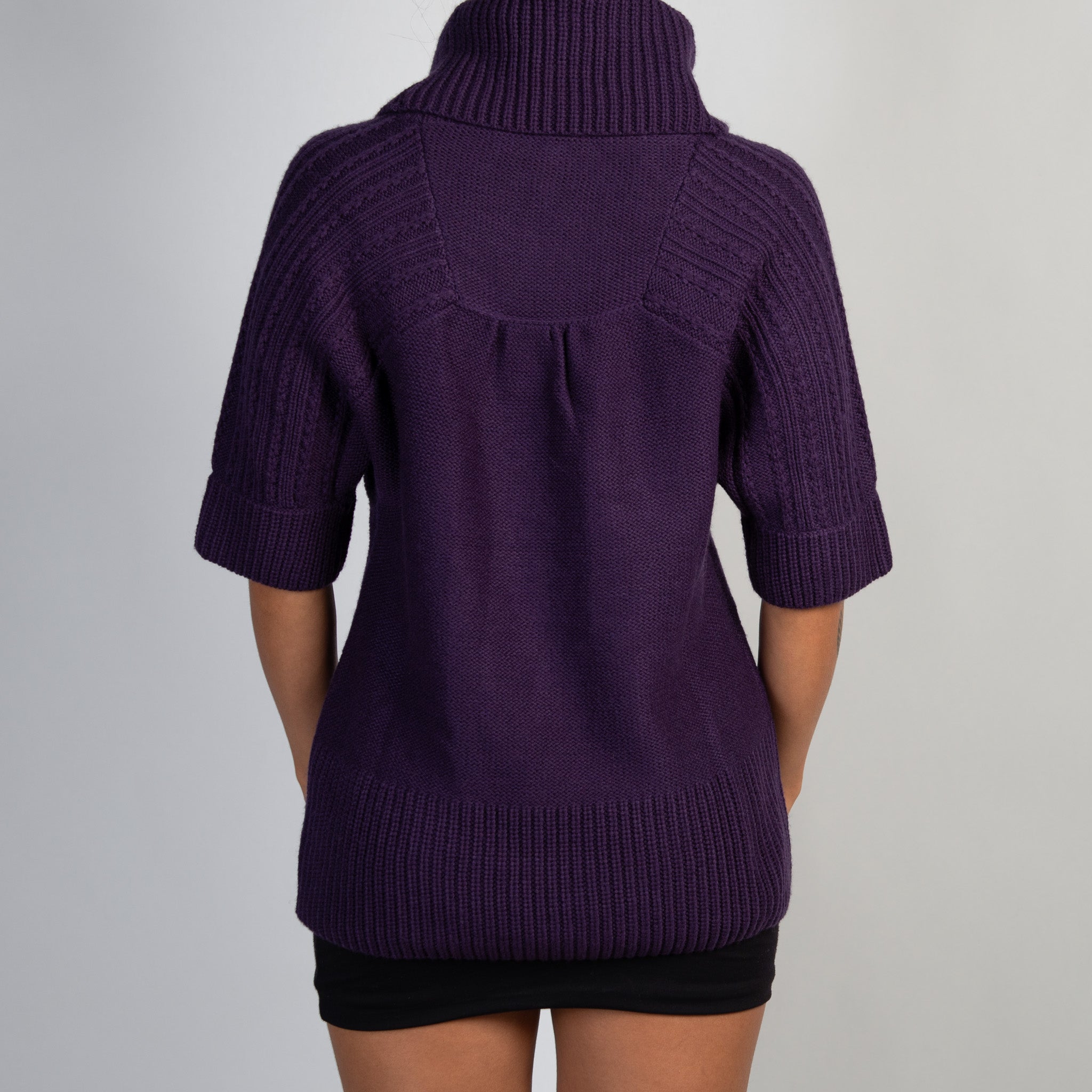 PURPLE KNIT TOP