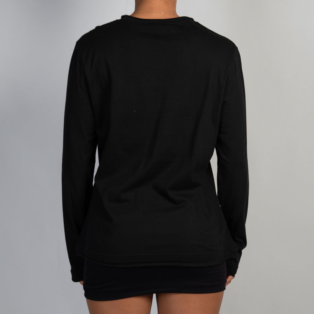 BLACK GRAPHIC TOP