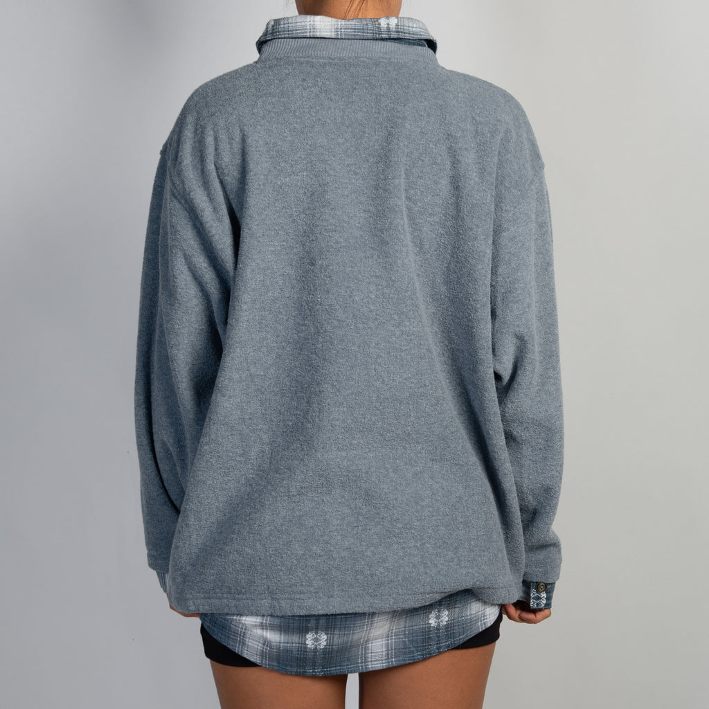 LAYERED FLANNEL SWEATER
