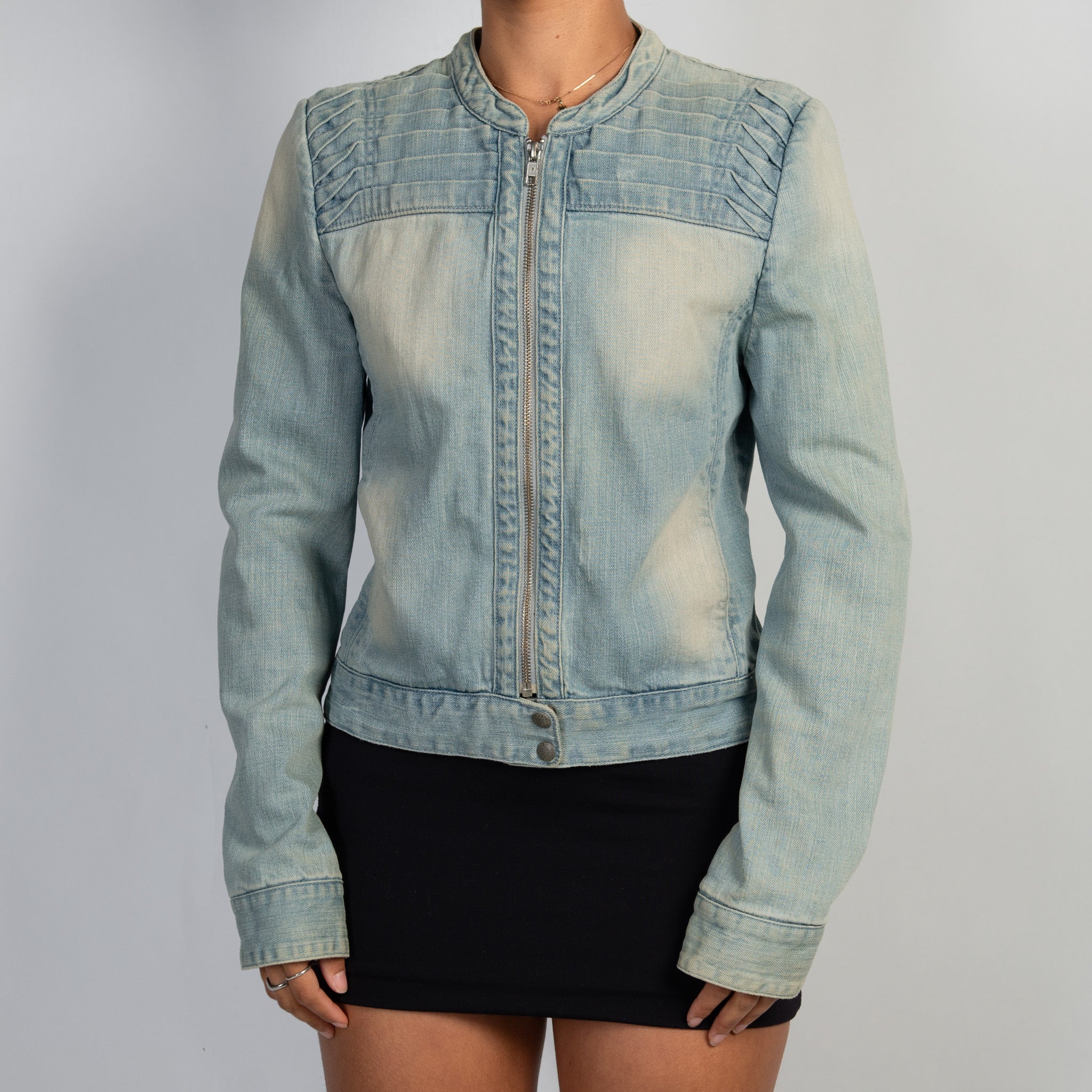 DENIM ZIP JACKET