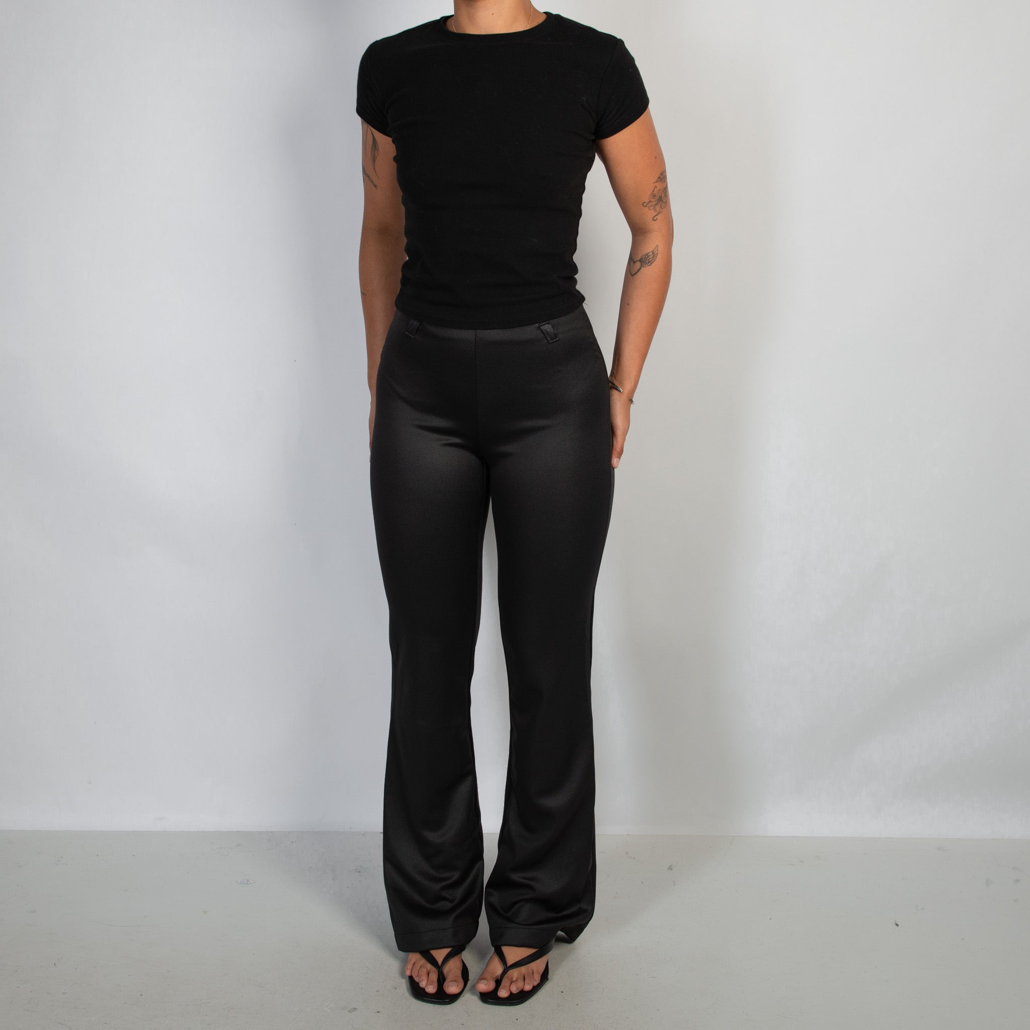 BLACK BOOTCUT PANTS