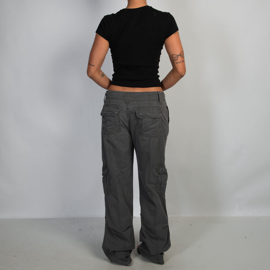 GREY CARGO PANTS