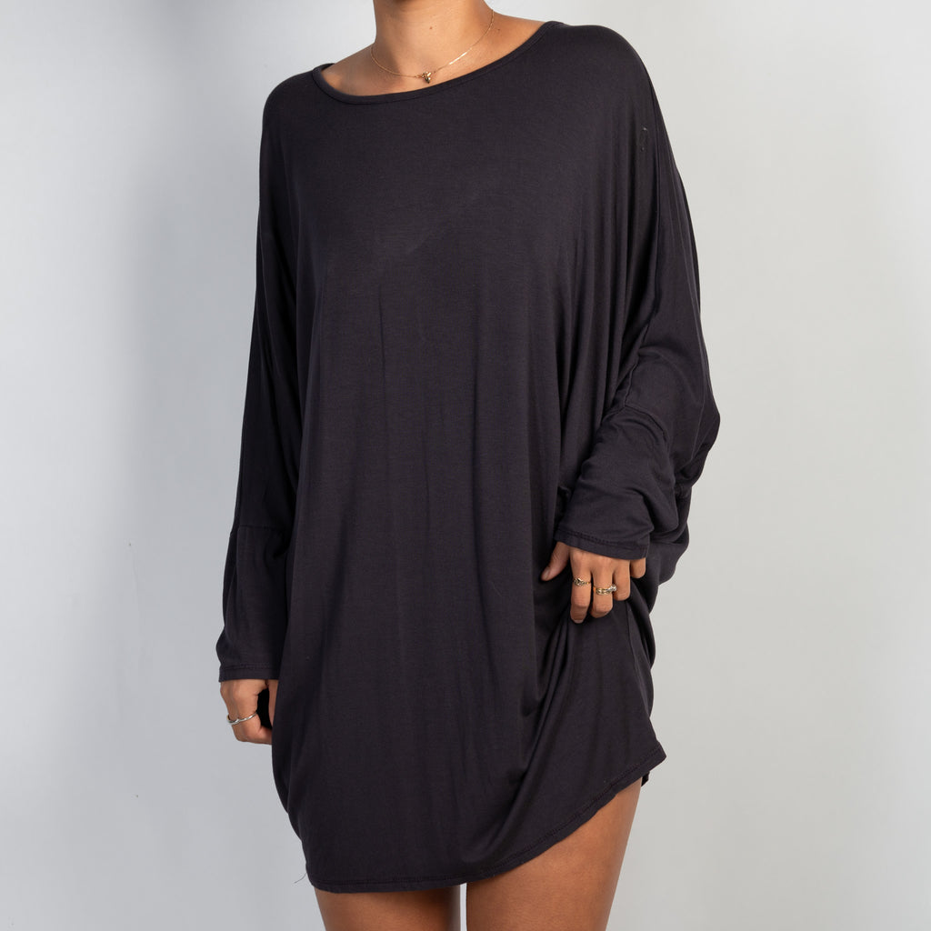 PURPLE SLOUCH DRESS