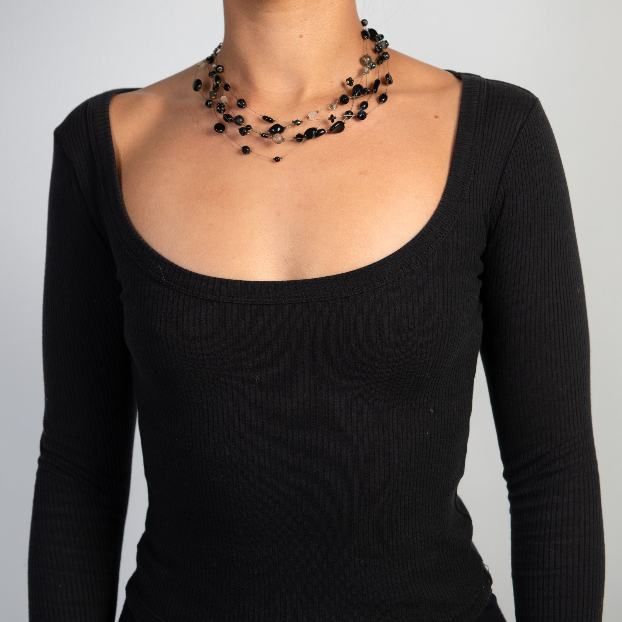 LAYERED BEAD NECKLACE