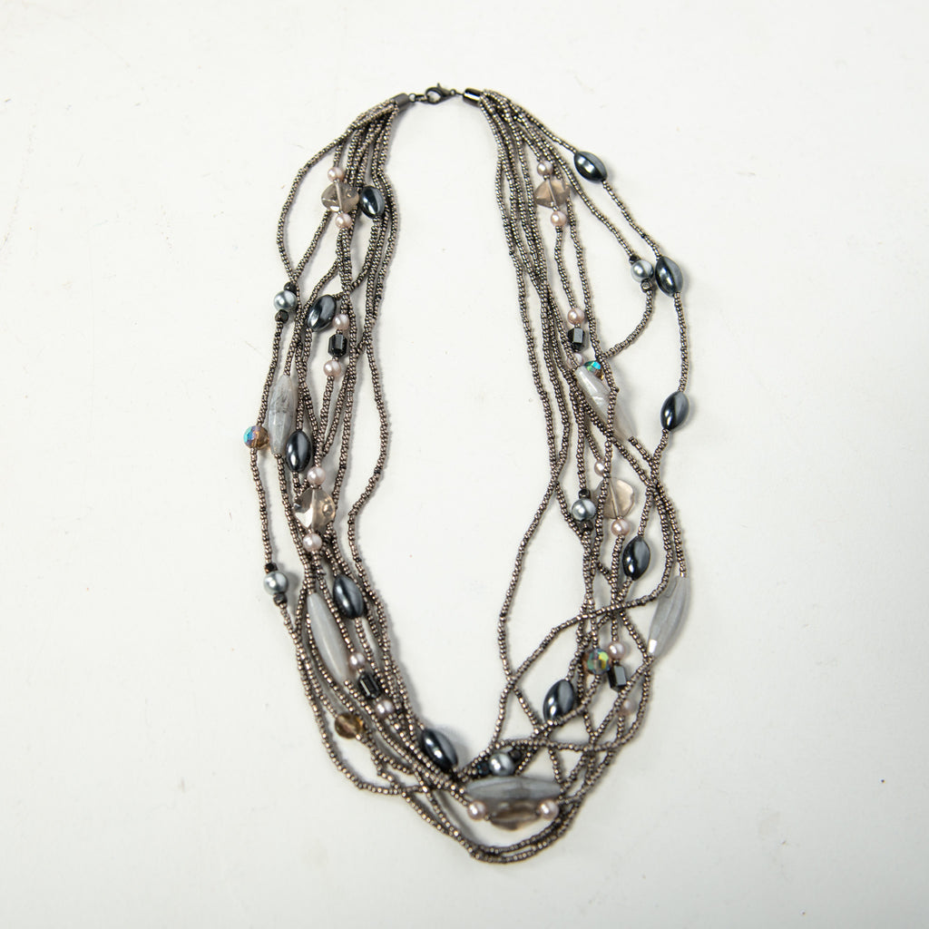 LAYERED BEAD NECKLACE