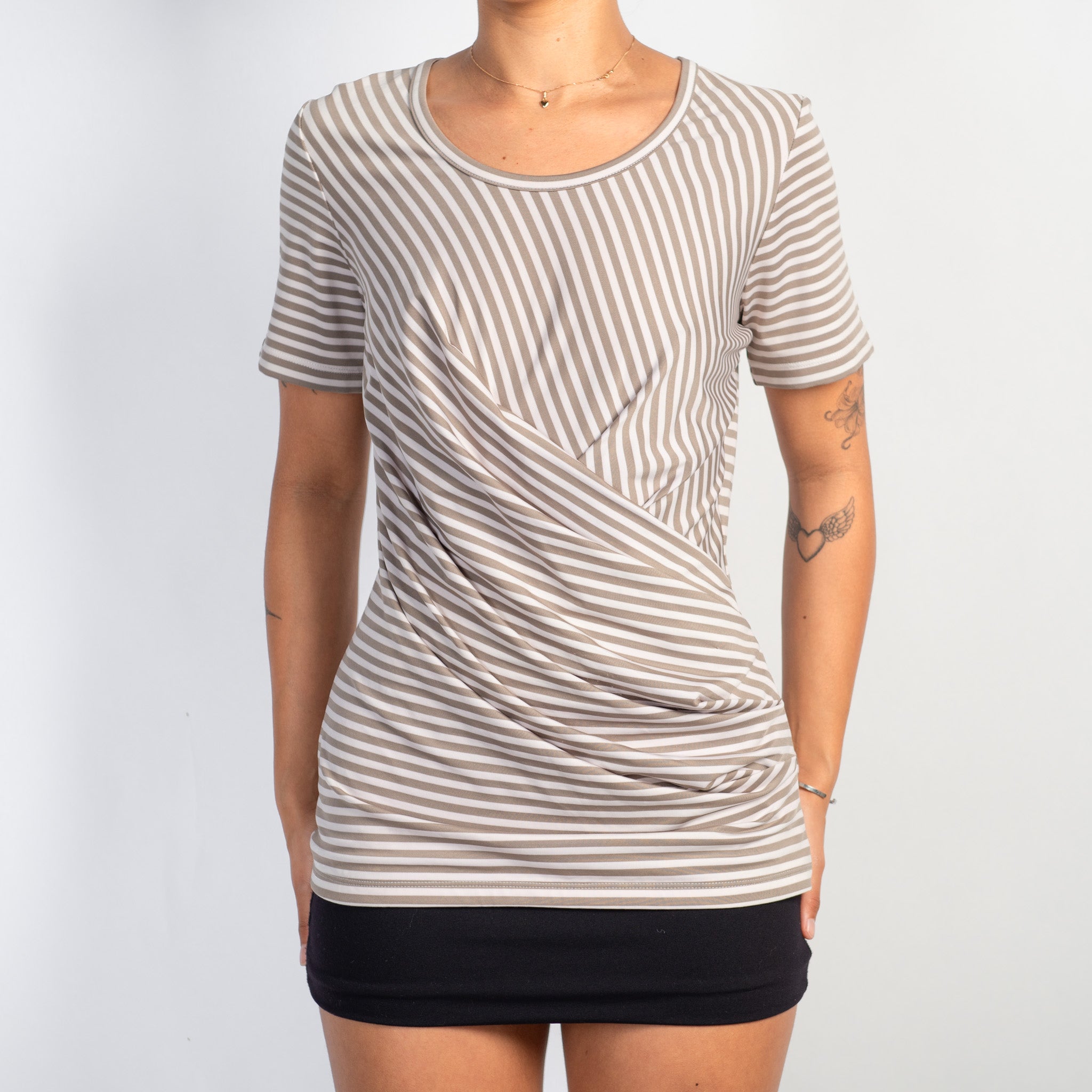 STRIPE STRETCH TOP
