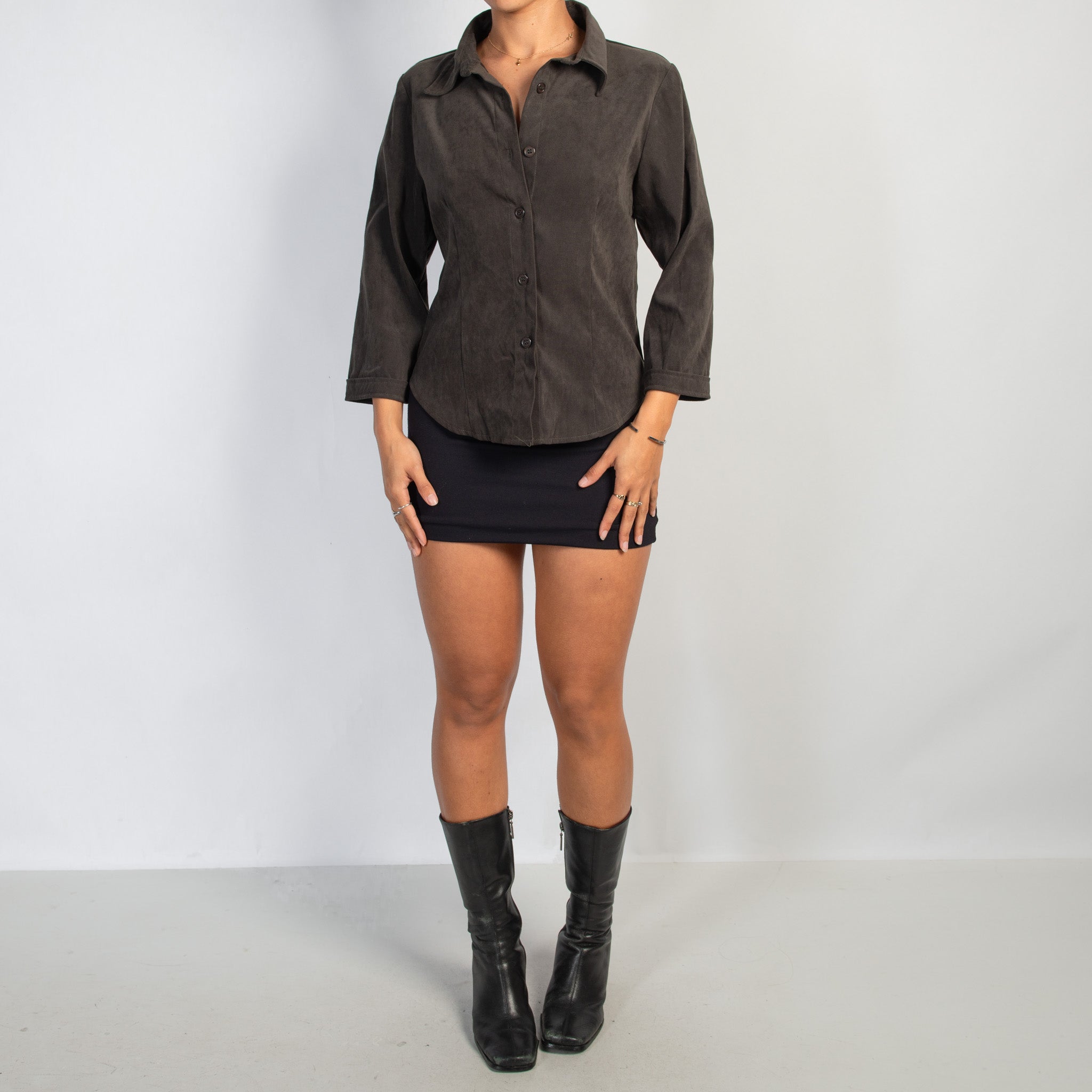 DEEP KHAKI BLOUSE