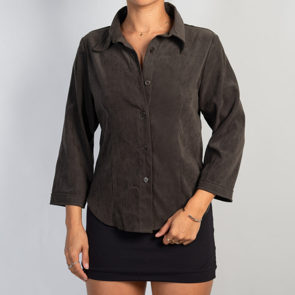 DEEP KHAKI BLOUSE