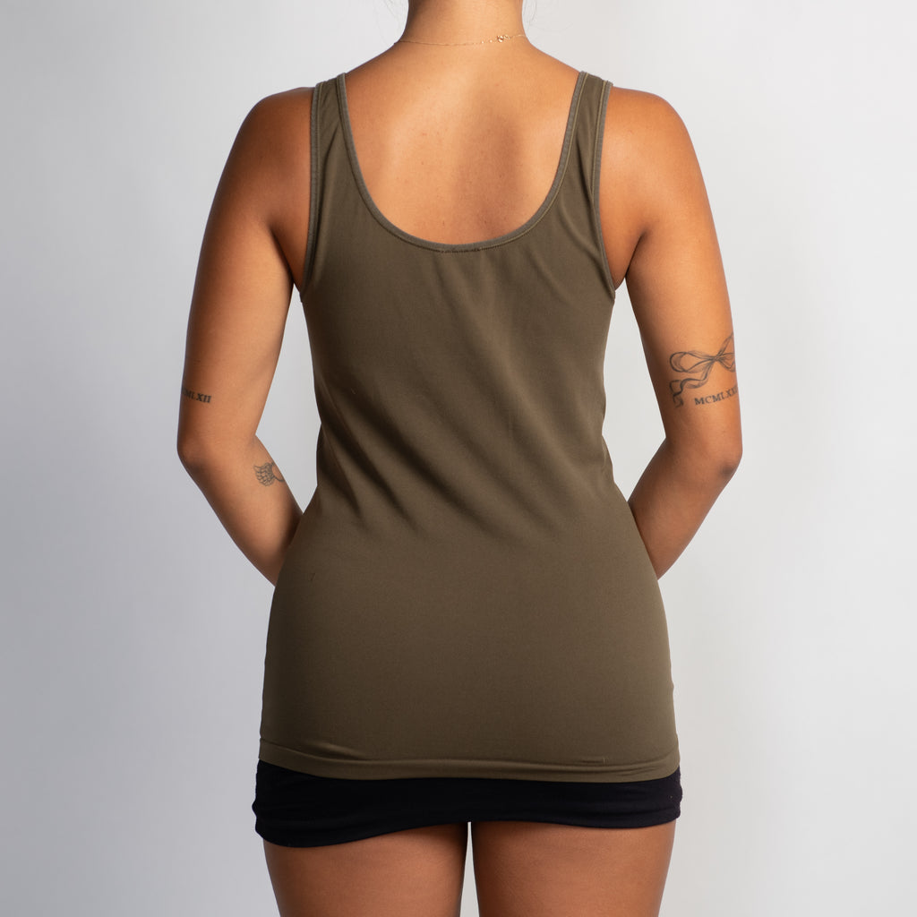 KHAKI TANK TOP
