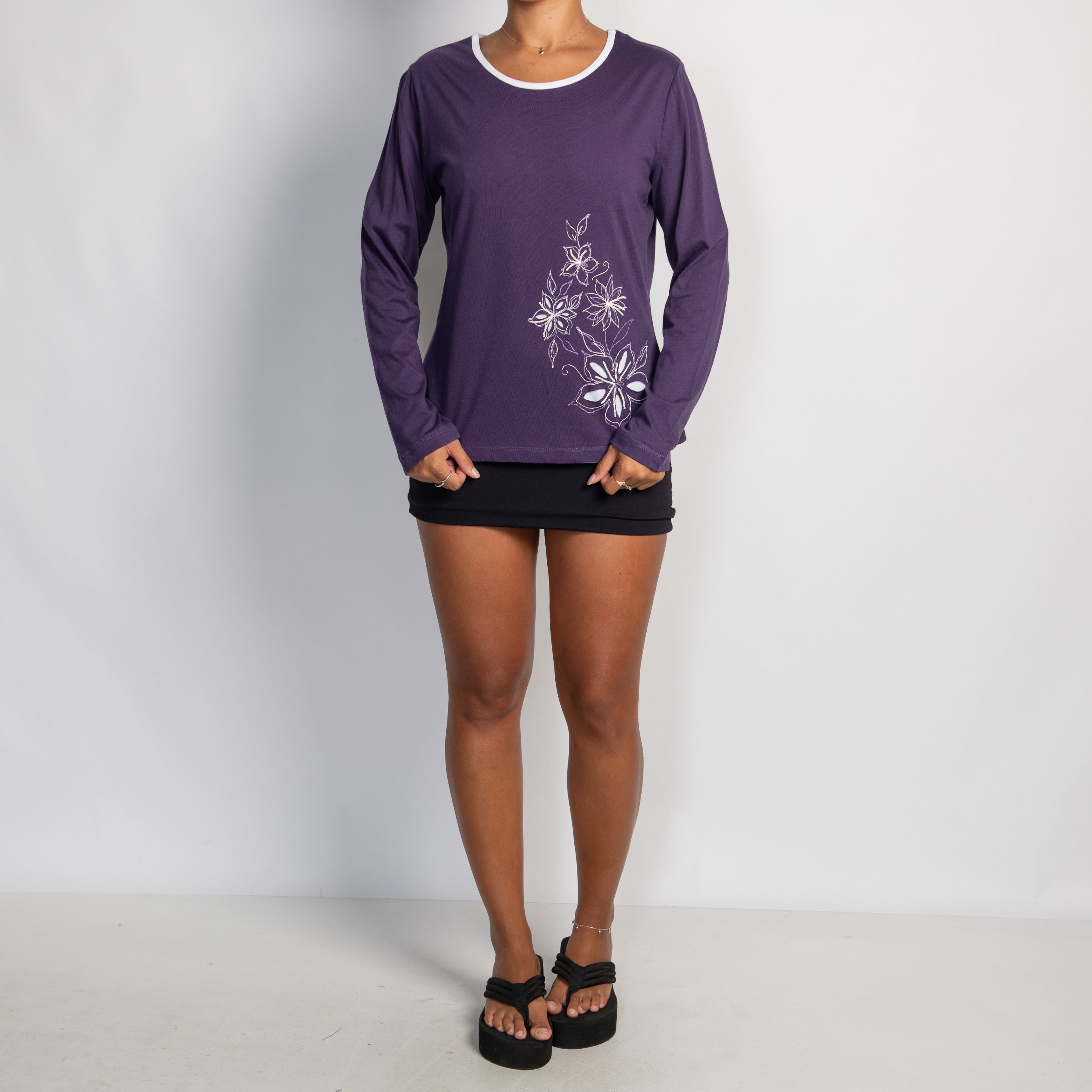 PURPLE LONG SLEEVE TOP