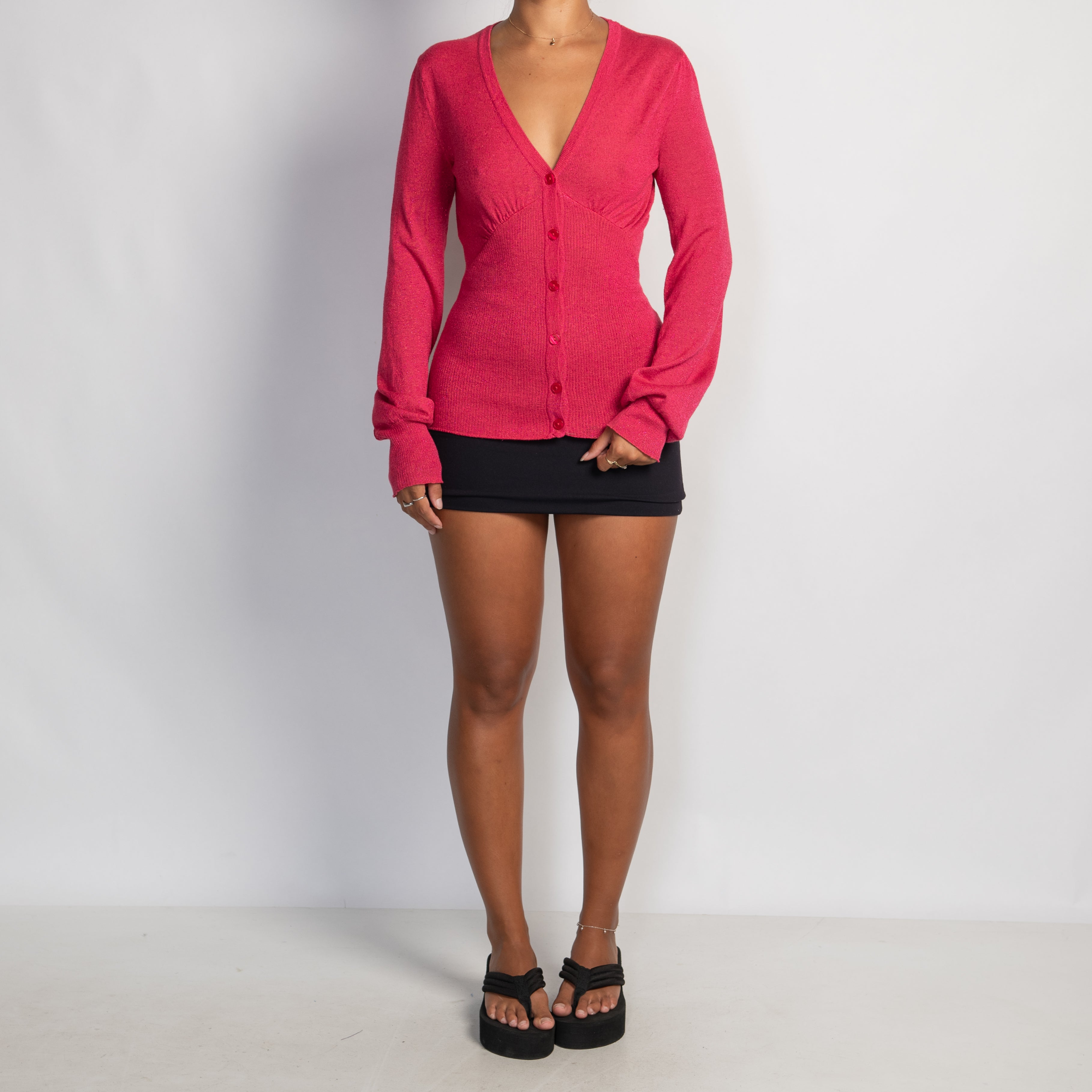HOT PINK CARDIGAN