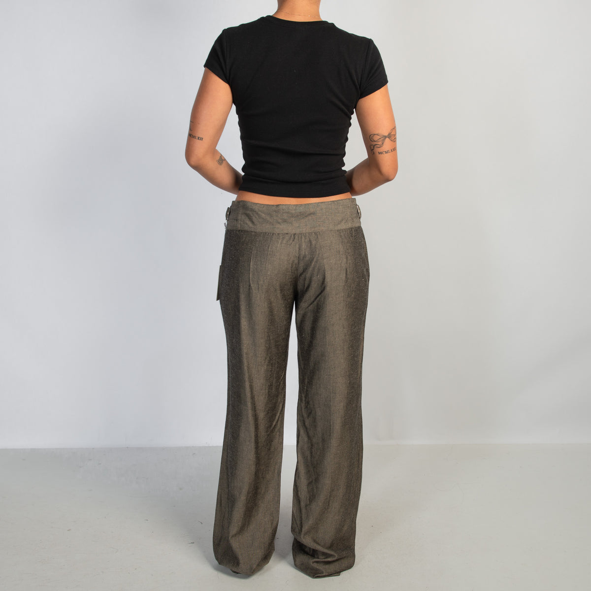 LINEN STRAIGHT LEG PANTS