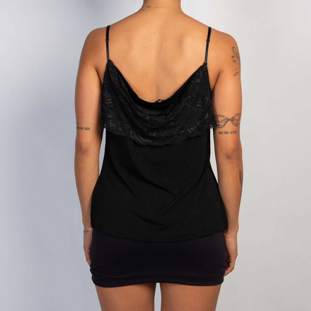 BLACK LACE CAMISOLE