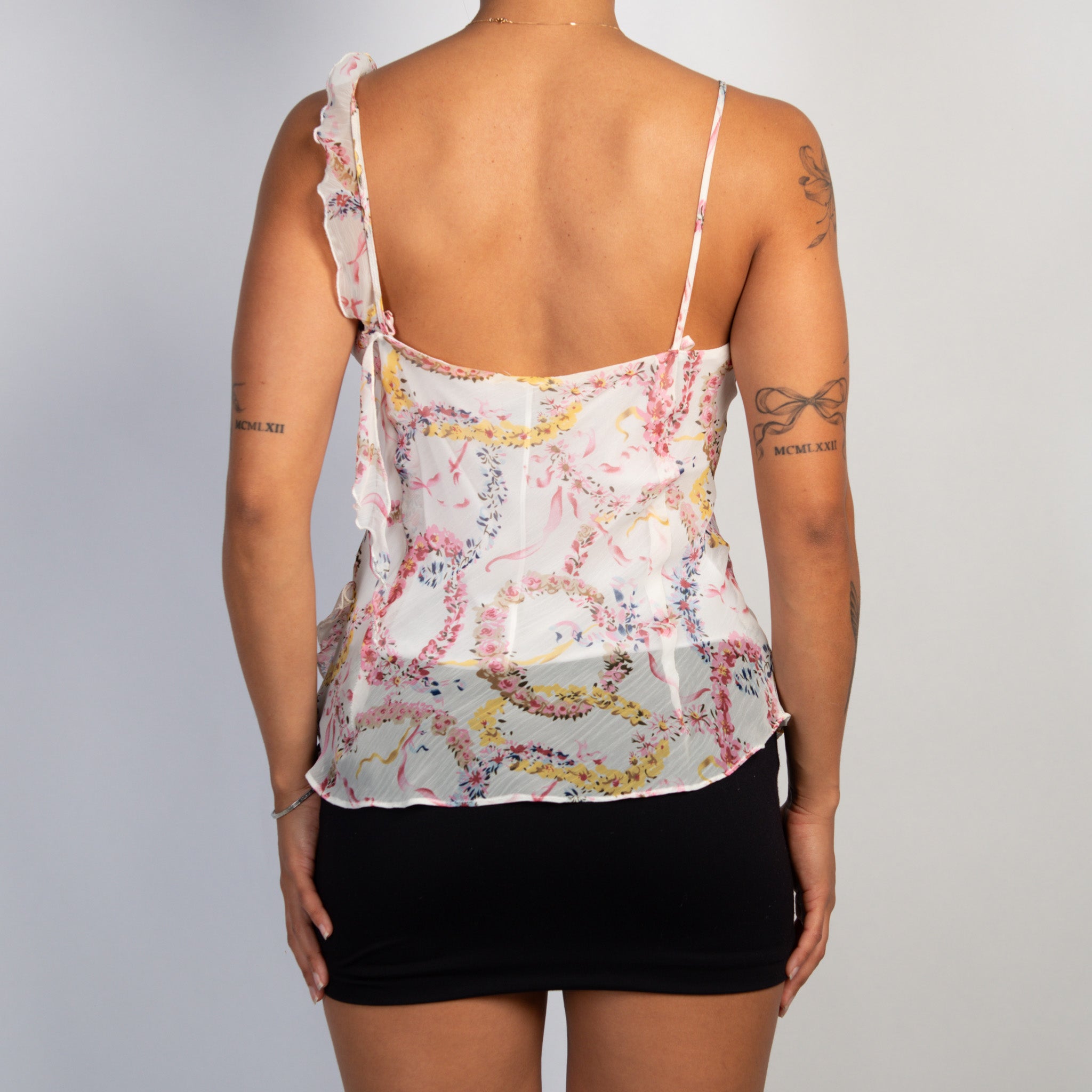 WHITE FLORAL CAMISOLE