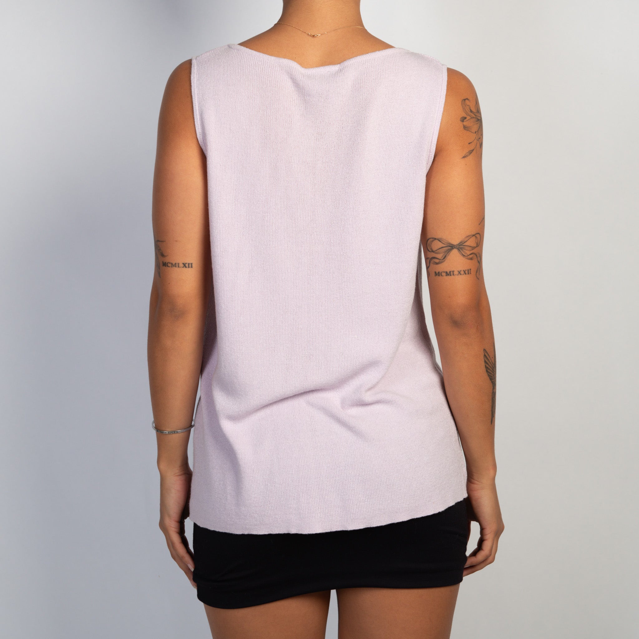 PASTEL KNIT SLEEVELESS TOP
